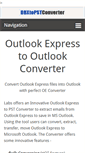 Mobile Screenshot of outlook-express.dbxtopstconverter.com